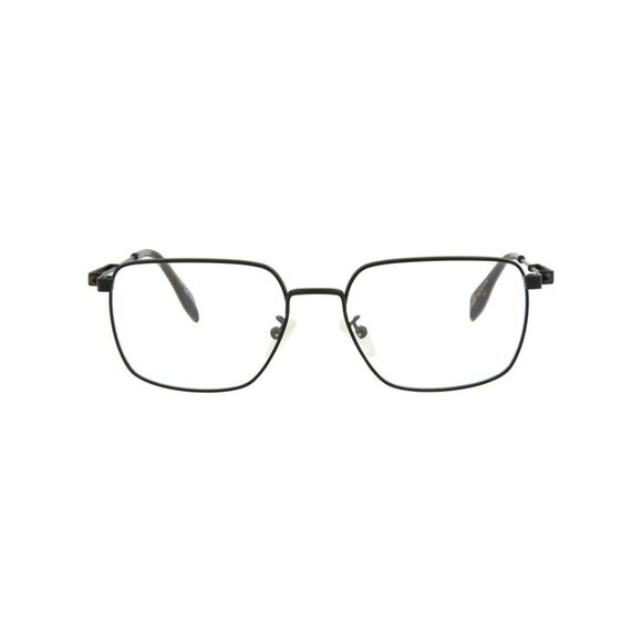 Alexander McQueen Square-Frame Metal Optical Frames Black Mens